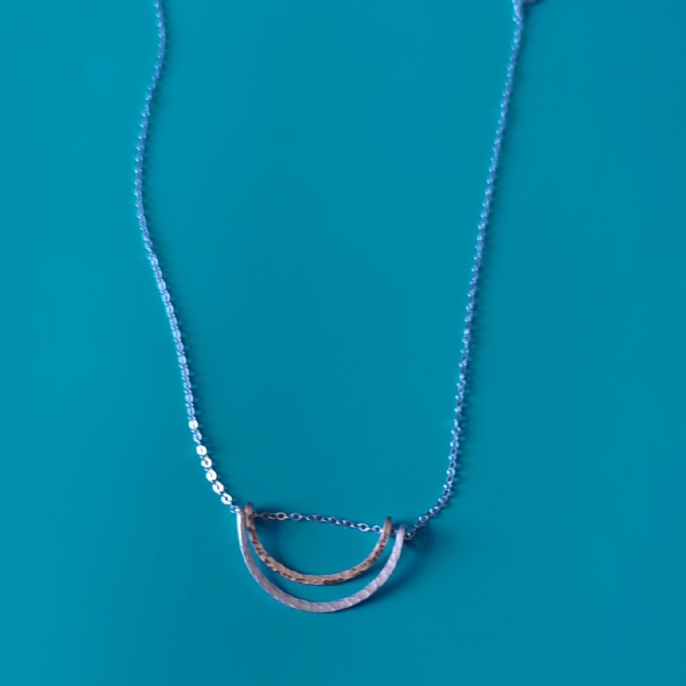 Sterling Silver Rainbow Necklace